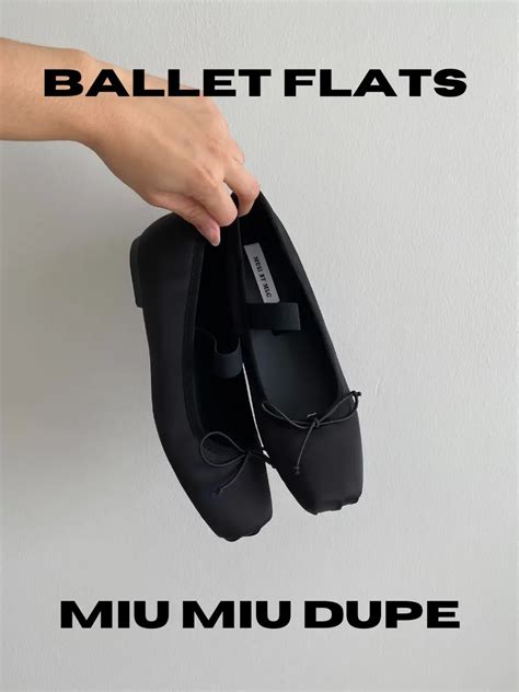 miu miu ballet shoes dupe|dupe ballet flats.